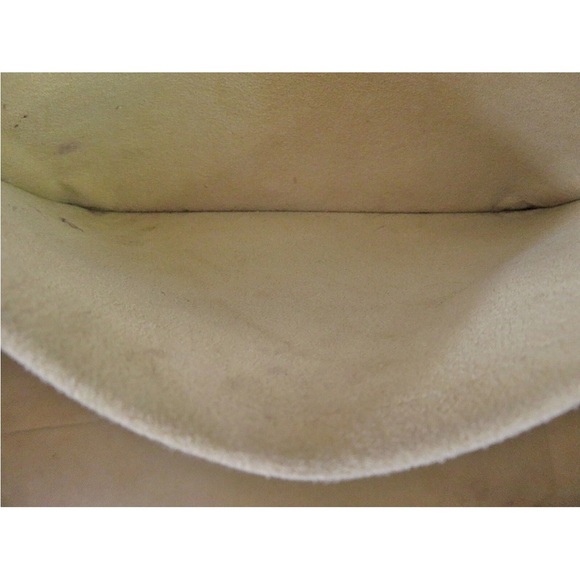 Louis Vuitton White and Tan Checkered Tote - Picture 12 of 16